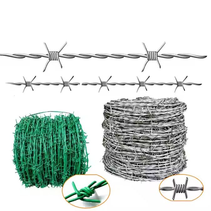 Galvanized Barbed Wire Mesh Stainless Steel Barb Wire Fence Roll