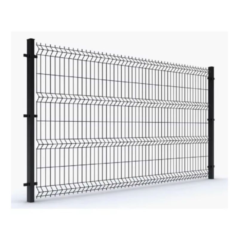 Hot Galvanized Green 3D V Bending Curved Welded Wire Mesh Fence Panel
